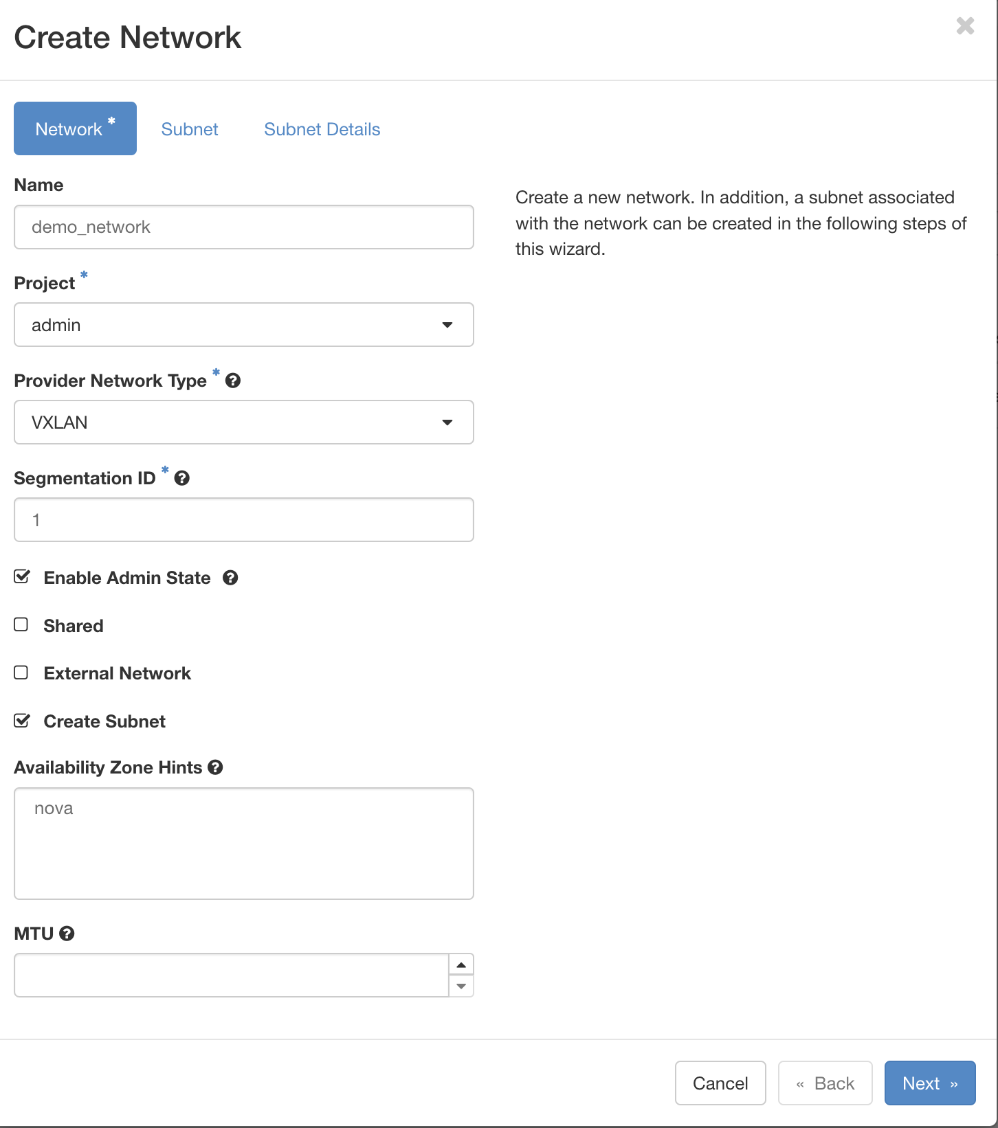 OpenStack User Network